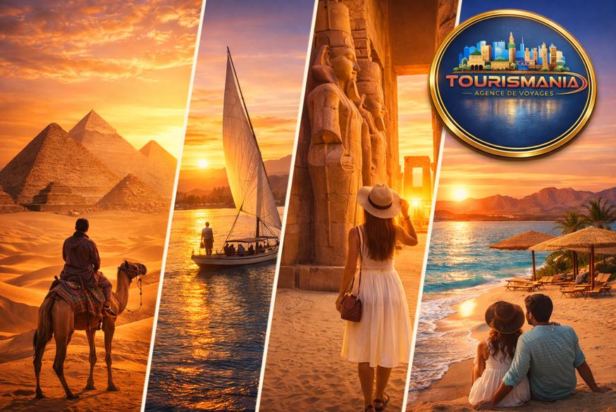 Croisi&egrave;re sur le Nil et temples antiques de Louxor lors d&rsquo;un voyage en &Eacute;gypte