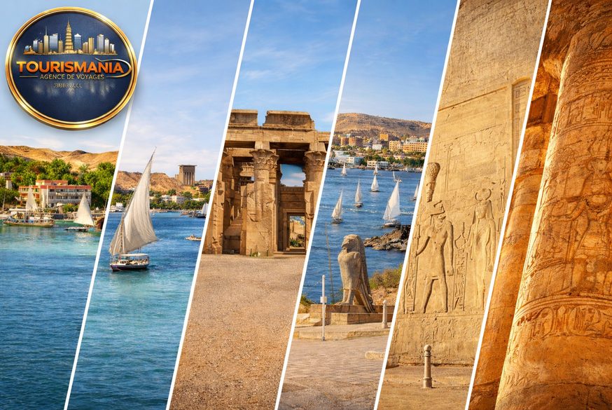 Croisi&egrave;re sur le Nil et temples antiques de Louxor lors d&rsquo;un voyage en &Eacute;gypte