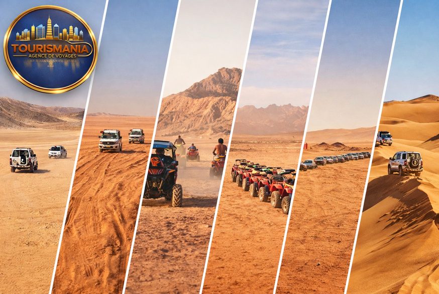 Excursion d&eacute;sert en &Eacute;gypte : aventure quad et 4x4 dans les dunes